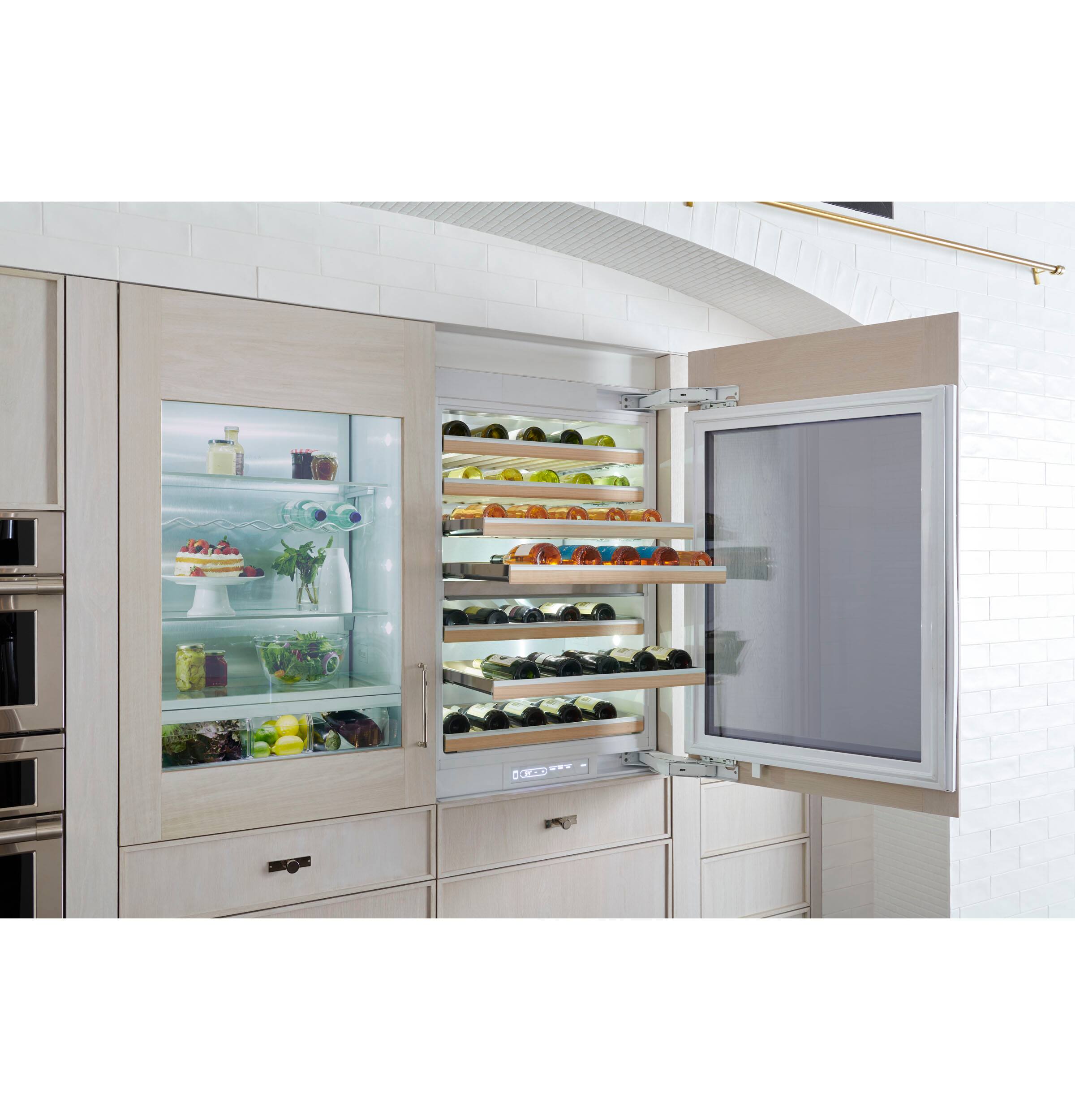 Alt View 21. Monogram - 106-Bottle Built-In Dual Zone Wine Cooler - Stainless Steel.