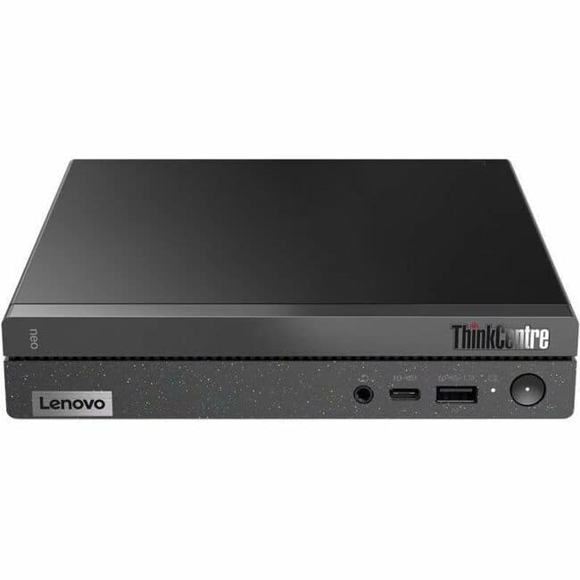 Lenovo - ThinkCentre neo 50q Gen 4 12M2000PUX Tiny Thin Client Celeron 7305 1.10 GHz - Intel Chip - 8 GB RAM DDR4 - Black