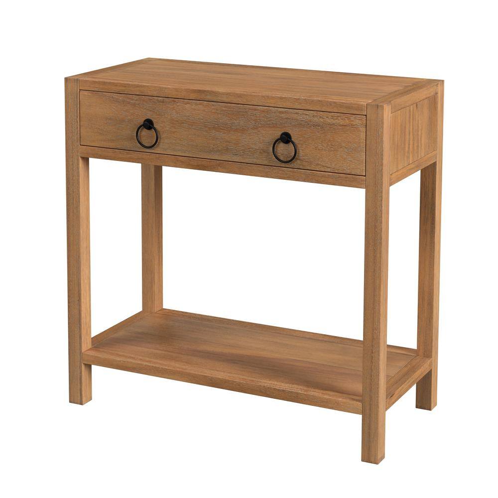 Alt View 3. Butler Specialty - Lark 30" Wood 1-Drawer Nightstand - Light Brown.