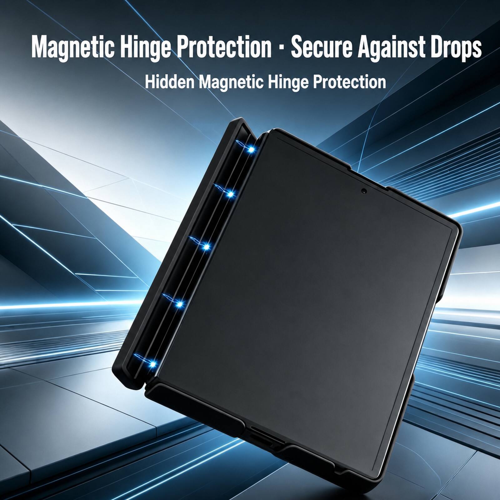Magnetic Hinge Protection - Secure Against Drops  
Hidden Magnetic Hinge Protection