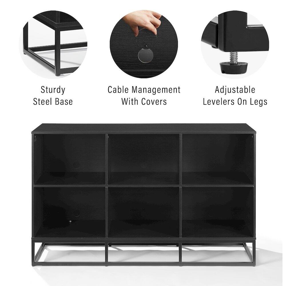 Sturdy Steel Base, Cable Management With Covers, Adjustable Levelers On Legs