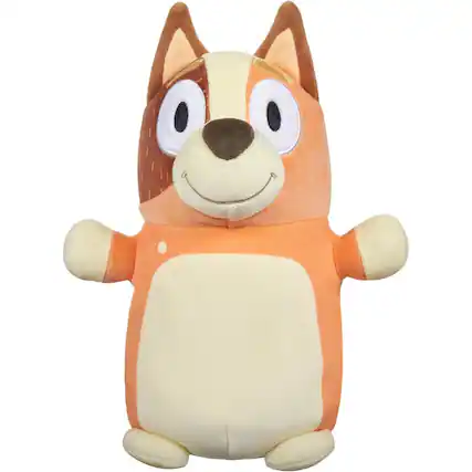 Front. Jazwares - Squishmallows: HugMees Bluey Plush - Chilli - 10" Plush.