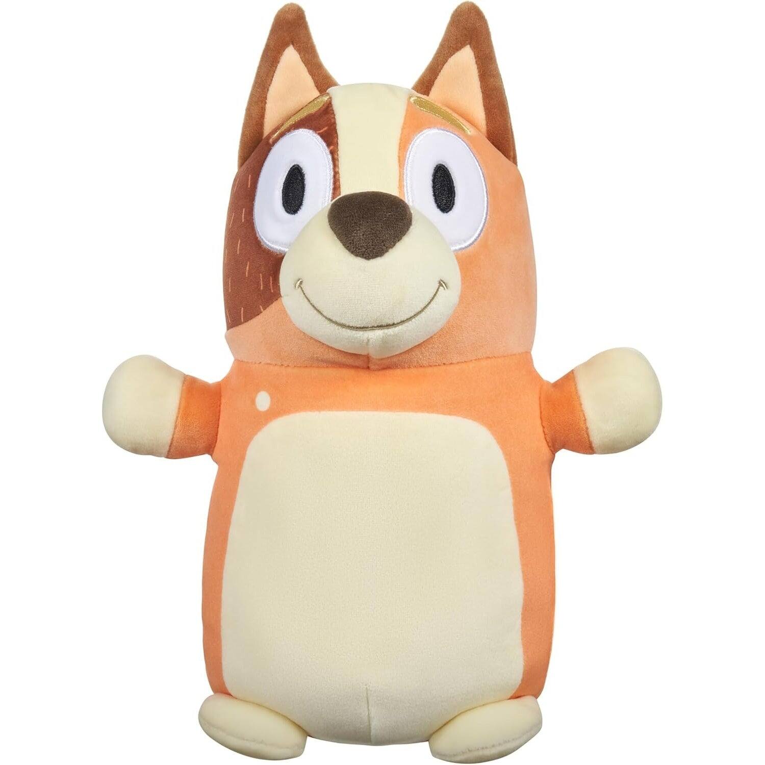 Front. Jazwares - Squishmallows: HugMees Bluey Plush - Chilli - 10" Plush.