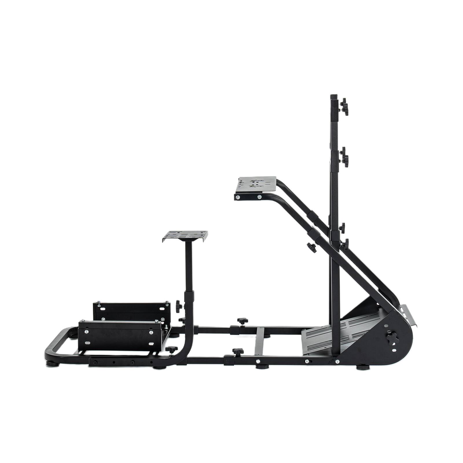 Alt View 2. MOOSOO - Racing wheel cockpit, compatible with Fanatec, PXN, Thrustmaster, and Logitech adjustable driving simulators - Black.