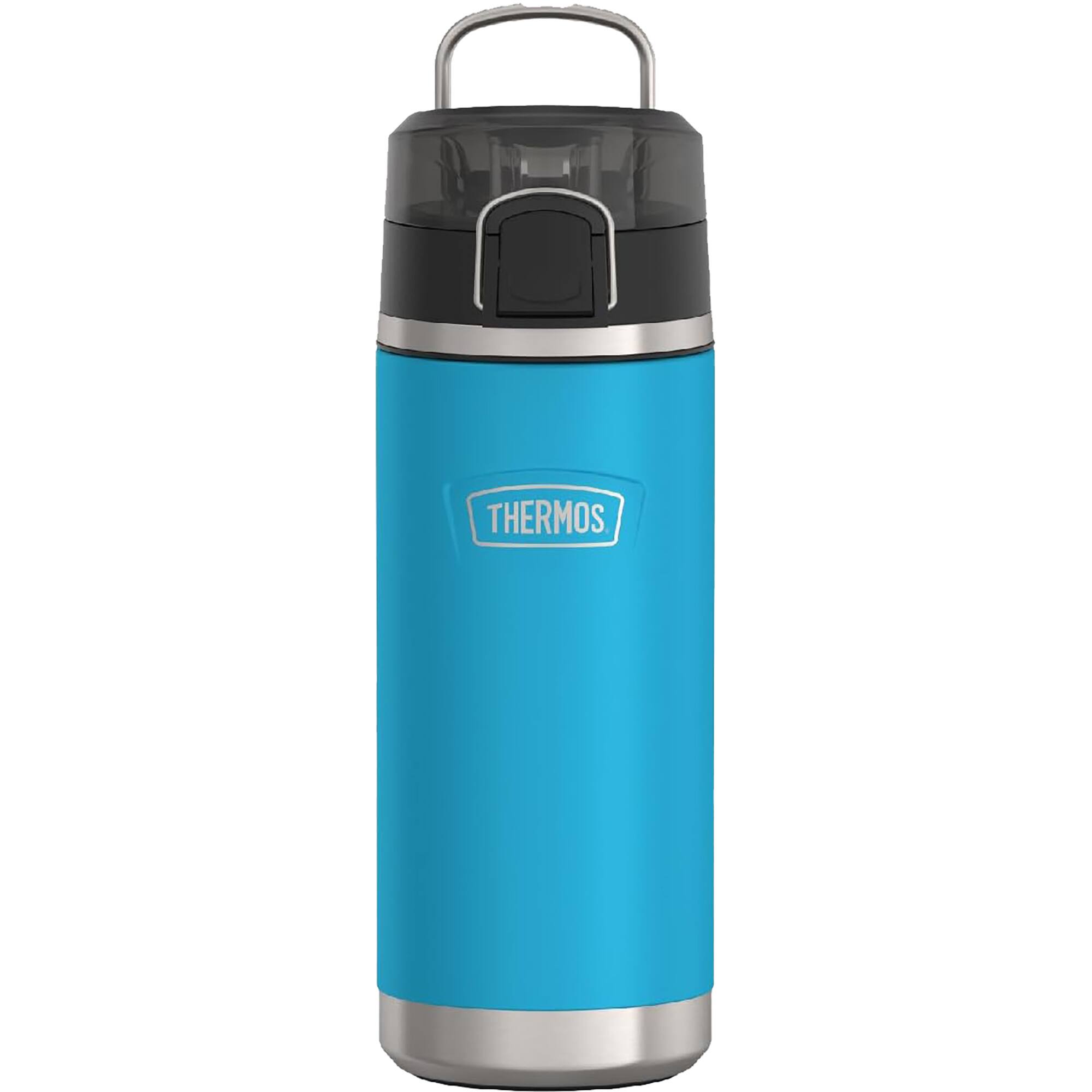 Front. Thermos - Thermos 18 oz. Icon Kid's Stainless Steel Spout Water Bottle - Dark Teal - Dark Teal.