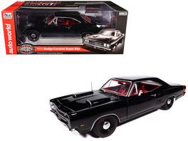 Autoworld - 1969 Dodge Coronet Super Bee Black Red Interior Muscle Car Corvette Nationals MCACN American Muscle 1/18 Auto World - Black