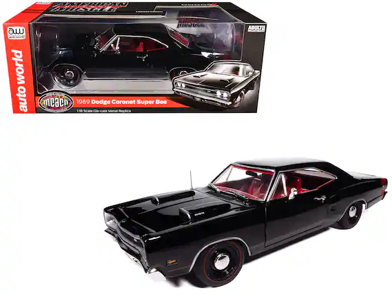AWP HHl - I
auto world
1969 Dodge Coronet Super Bee
1:18 Scale Die-cast Metal Replica
ADULT COLLECTIBLE