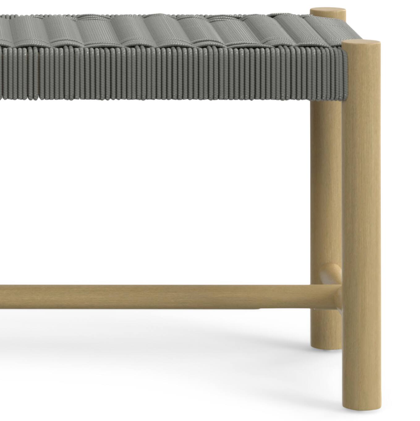 Alt View 4. Simpli Home - Dahlia SOLID ACACIA WOOD 18 inch x 46 inch Contemporary Outdoor Indoor Bench in Grey - Grey.