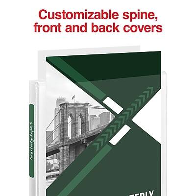 Customizable spine, front and back covers

Report Quarterly