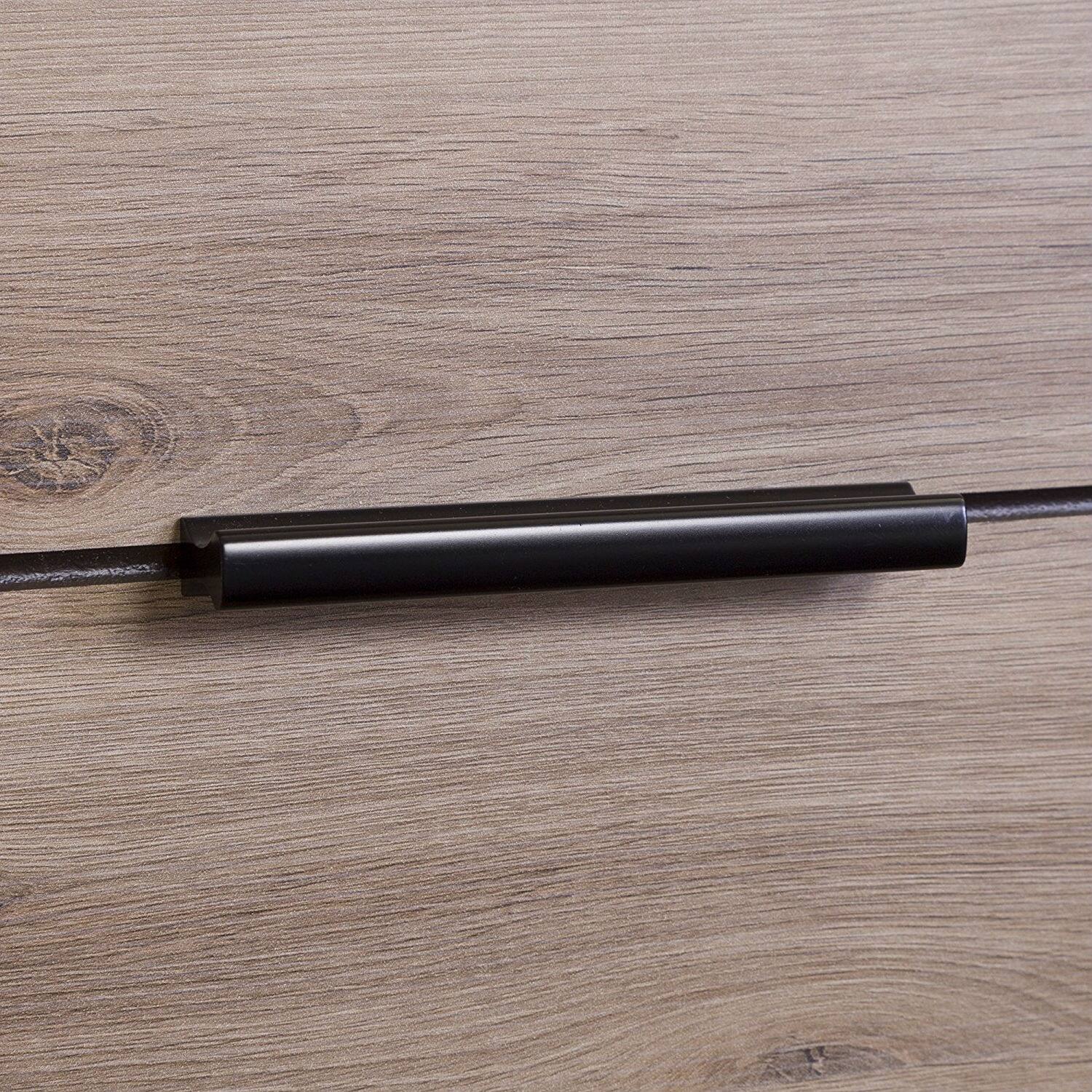 Left. Hivvago - Hivvago Modern 2-Drawer End Table Nightstand - Brown.