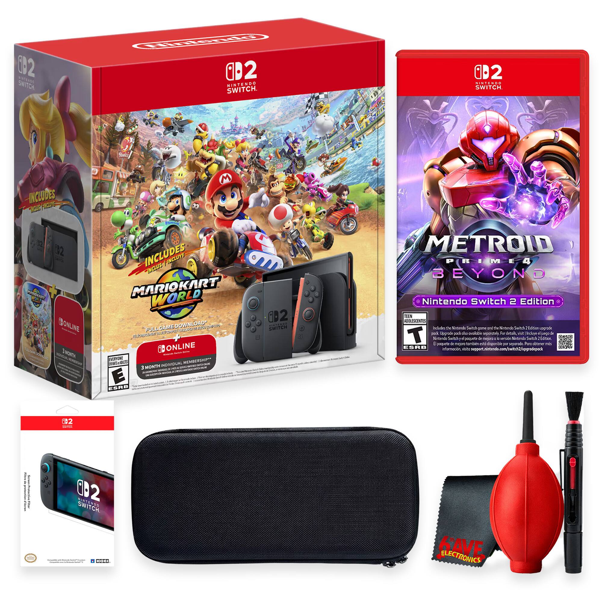 02 DRASTRIA SWITCH  
Nintendo B2 NINTENDO SWITCH.  
02 NINTENDO SWITCH  
INCLUDES  
202 MATIONART BONLINE MONTH  
INCLUDES INCLUS+ MARIOKART WORLD FULL AMEDOWNLOAD* DESCHIA DEARIO  EXPE TELEPART ONLINE - GIURYONE MEMBERSHIP NEWS&BUT MONTHINDIVIDUAL 3  
GB2 SWITCH  
METROID PRIME4 BEYOND Nintendo Switch 2 Edition EEN ADOLESCENTES Inds in Notends Swith game DE the Ninterate Swith 2Edition aagrade T pook Upgrode pod ovolable sepoutely fo dietal vit Incle segide Nintendo Saitch paspet de crope - versin Notends Swith 2 Edice poquette de mejora tamben - par separads Pero obterver es ESRB informacin, visite  
ESRB  
2 -  
PRODUCTORE  
EB2 SWITCH   1    SEED  
GIVE ELECTRONICS - E10+ (Everyone 10+)