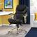Alt View 21. Serta - Upholstered Back in Motion Health & Wellness Office Chair with Adjustable Arms - Bonded Leather - Black.