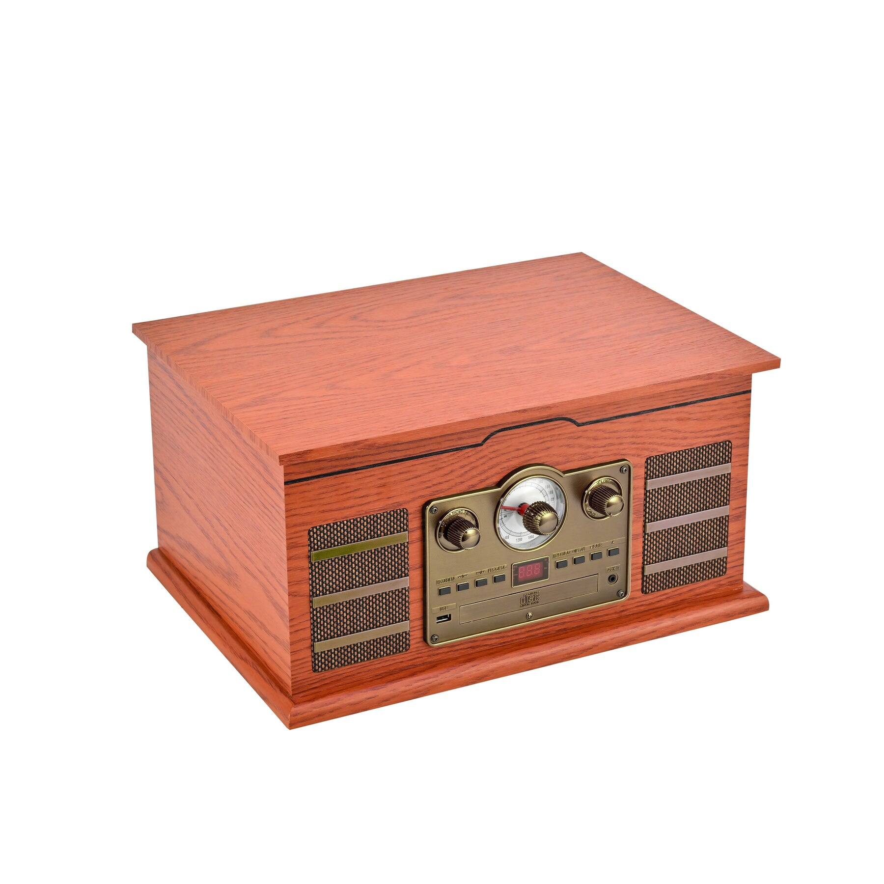 Alt View 7. Victor - Roxbury 8-in-1 Turntable Music Center with AudioStream™.