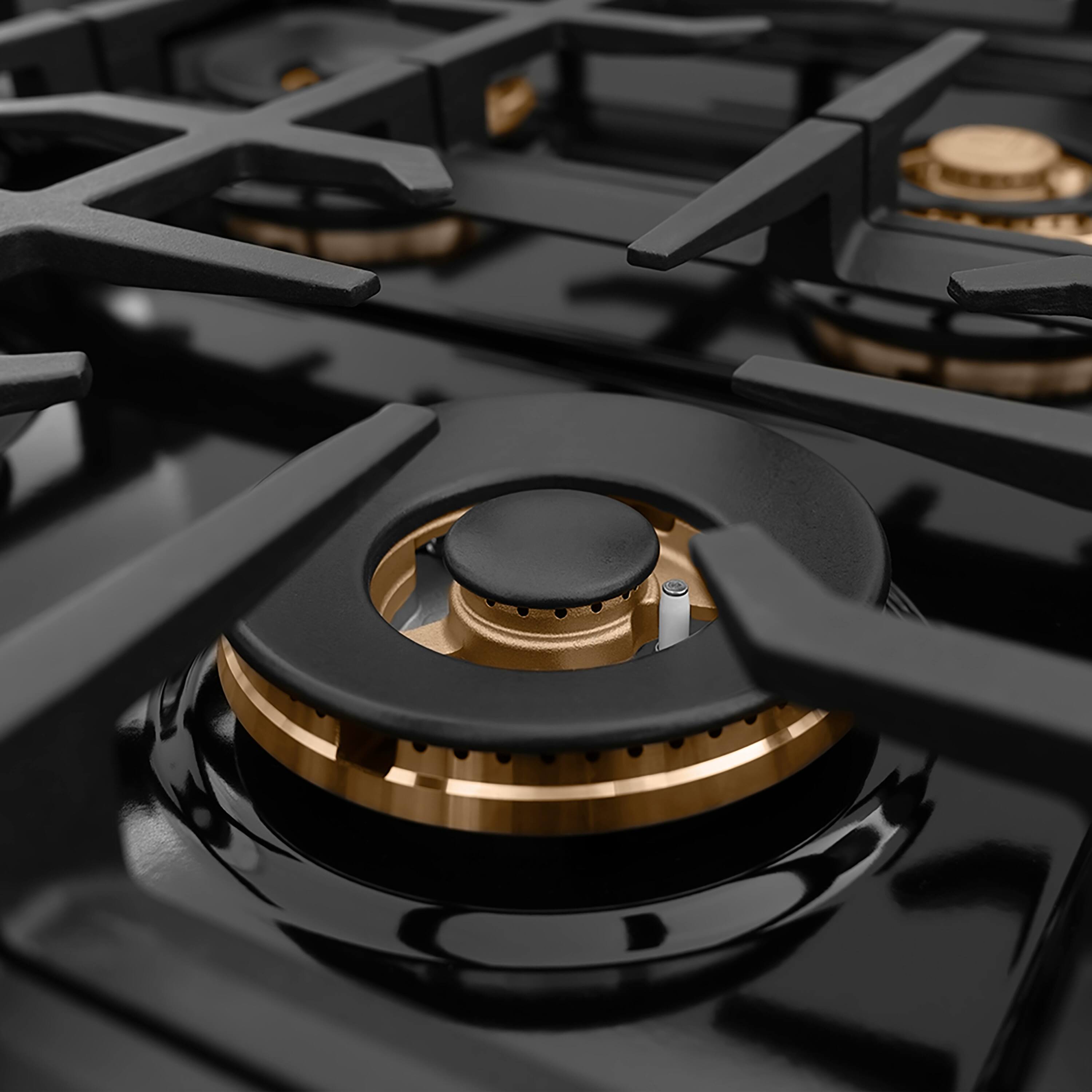 Alt View 3. ZLINE - ZLINE 48 in. Classic Gas Rangetop with 8 Burner DuoPro Cooktop (PCRTS-48) - Satin Stainless Steel.