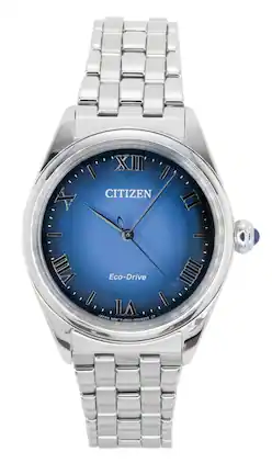 Citizen - L Classic Stainless Steel Dial Eco-Drive EM1140-80L Women's Watch - Blue