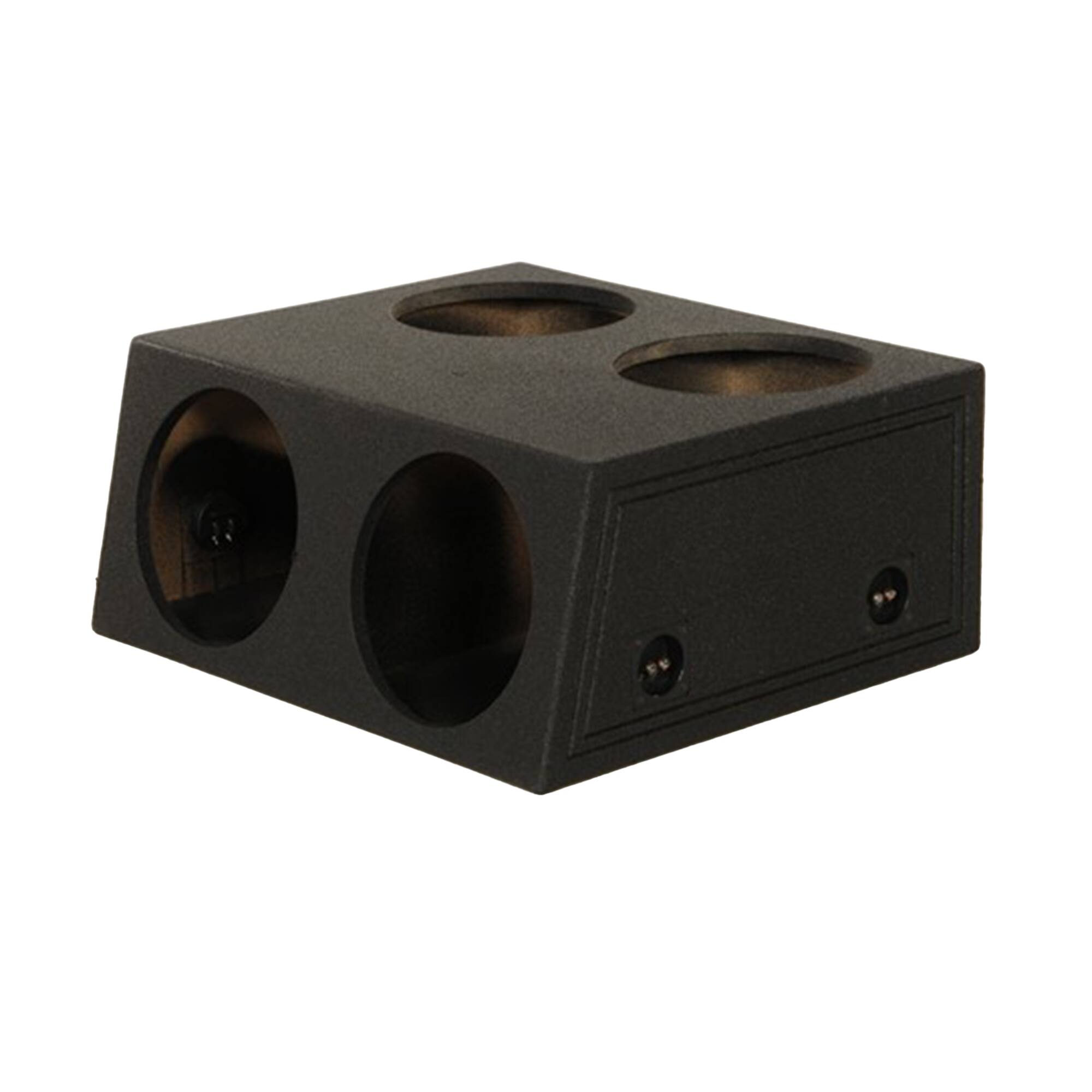 Alt View 4. QPower - Q Power QBOMB124T Quad 12 Inch Sealed Subwoofer Box with Spray-On Bedliner - BED LINER BLACK.