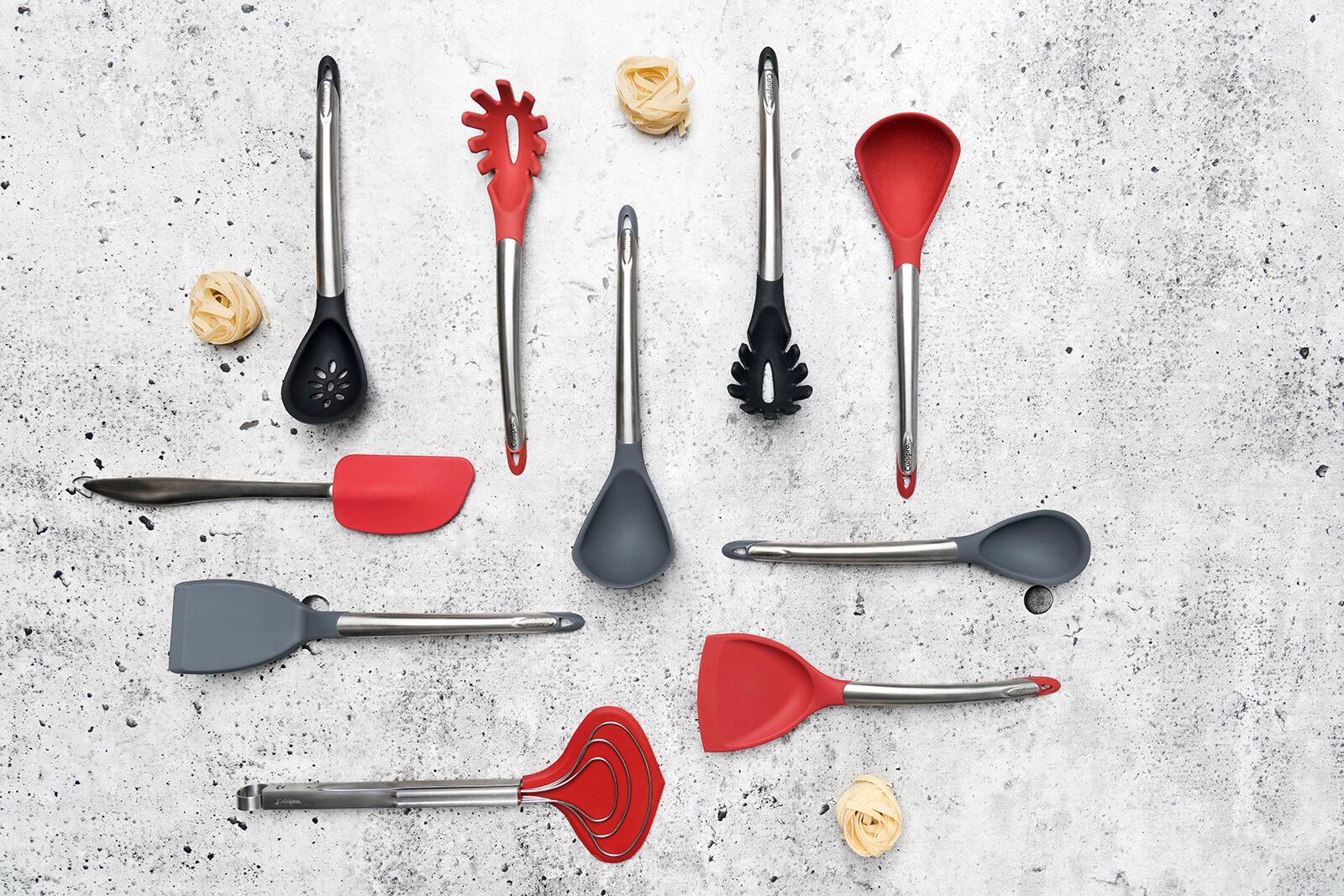 Alt View 2. Cuisipro - Silicone Spaghetti Server - Black.