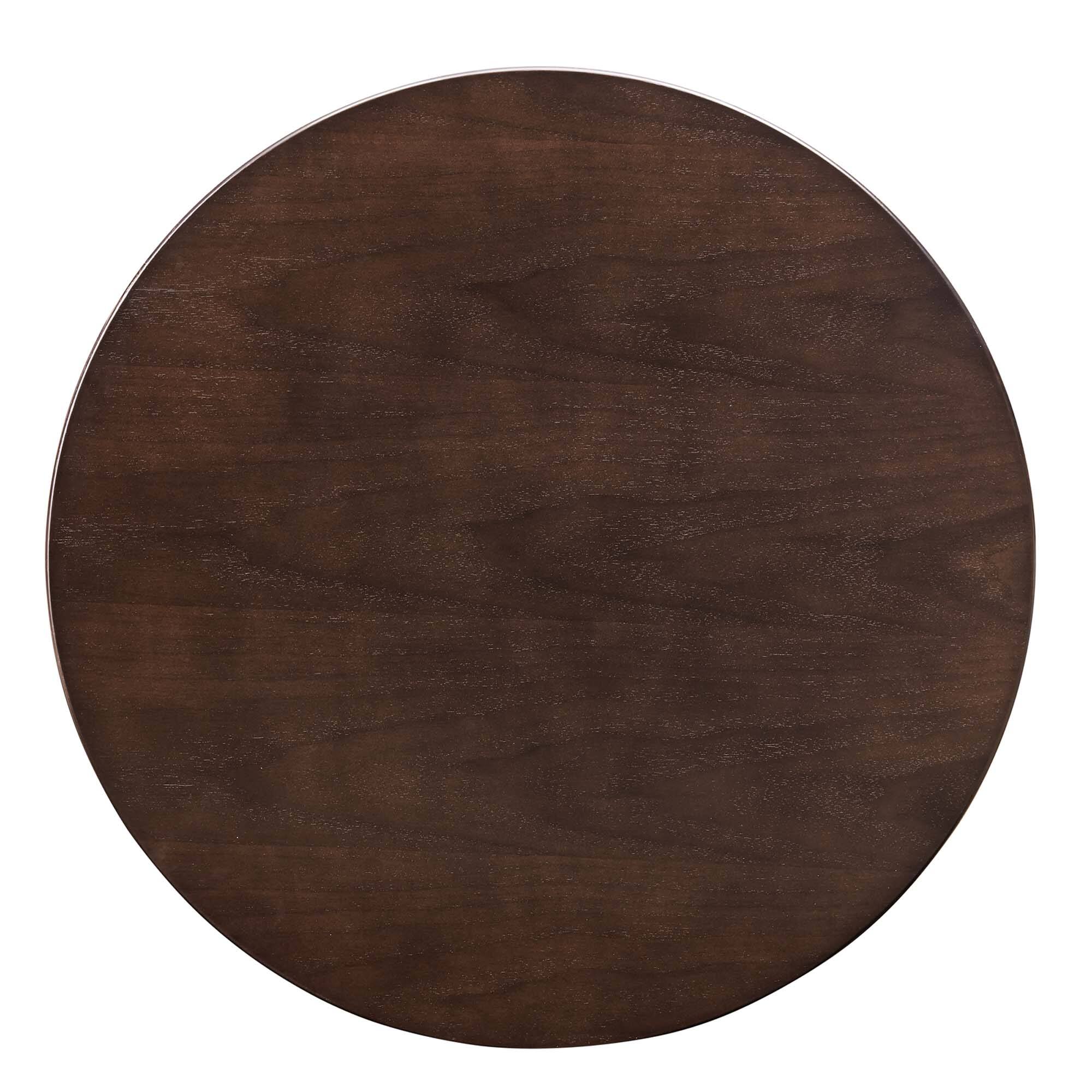 Alt View 1. Modway - Verne 28" Dining Table by Modway - Gold Cherry Walnut.