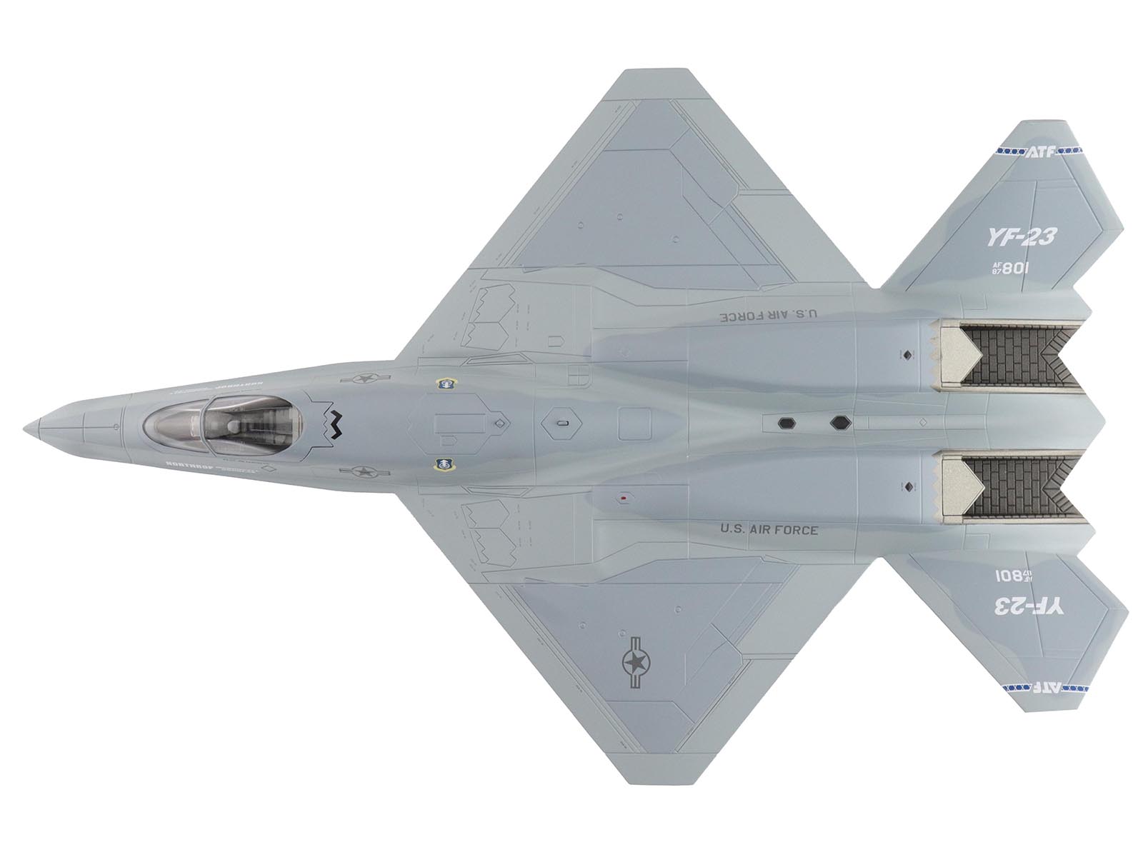 ATF YF-23  
801  
U.S. AIR FORCE  
YF-23  
108  
U.S. AIR FORCE