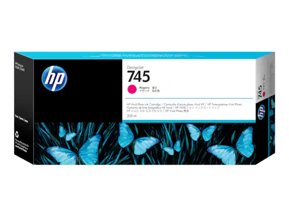 Sure, here is the corrected and grouped text from the image:
---
**HP DesignJet 745**
**Magenta**
**HP Vivid Photo Ink Cartridge / Cartouche d'encre photo Vivid HP / HP Tintenpatrone Vivid Photo / HP VMD MD**
**HP Vivid Photo 300 ml**
**Cont. 1 pièce / pieza / pcsa**
**HP DesignJet 745**
**Magenta**
**HP Vivid Photo Ink Cartridge / Cartouche d'encre photo Vivid HP / HP Tintenpatrone Vivid Photo / HP VMD MD**
**HP 비비드 포토 잉크 카트리지 / HP Vivid Photo 墨盒**
**300 ml**
**HP DesignJet 745**
**Magenta**
**HP Vivid Photo Ink Cartridge / Cartouche d'encre photo Vivid HP / HP Tintenpatrone Vivid Photo / HP VMD MD**
**HP 비비드 포토 잉크 카트리지 / HP Vivid Photo 墨盒**
**300 ml**
**HP DesignJet 745**
**Magenta