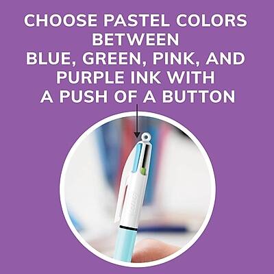 CHOOSE PASTEL COLORS BETWEEN BLUE, GREEN, PINK, AND PURPLE INK WITH A PUSH OF A BUTTON