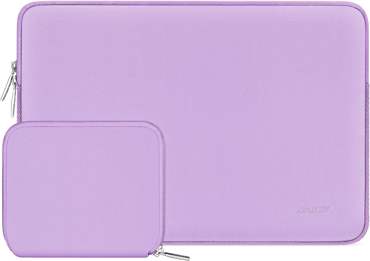 mosiso - 13 inch Laptop Sleeve for MacBook Air Pro 13 M5 M4 M3 M2 M1 2026-2018 /Neo 13, Neoprene Computer Sleeve with Small Case - Purple