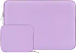 mosiso - 13 inch Laptop Sleeve for MacBook Air Pro 13 M5 M4 M3 M2 M1 2026-2018 /Neo 13, Neoprene Computer Sleeve with Small Case - Purple