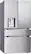 Angle. LG - Standard-Depth MAX 28.6 Cu. Ft. French Door-in-Door Smart Refrigerator with Mini Craft Ice - PrintProof Stainless Steel.