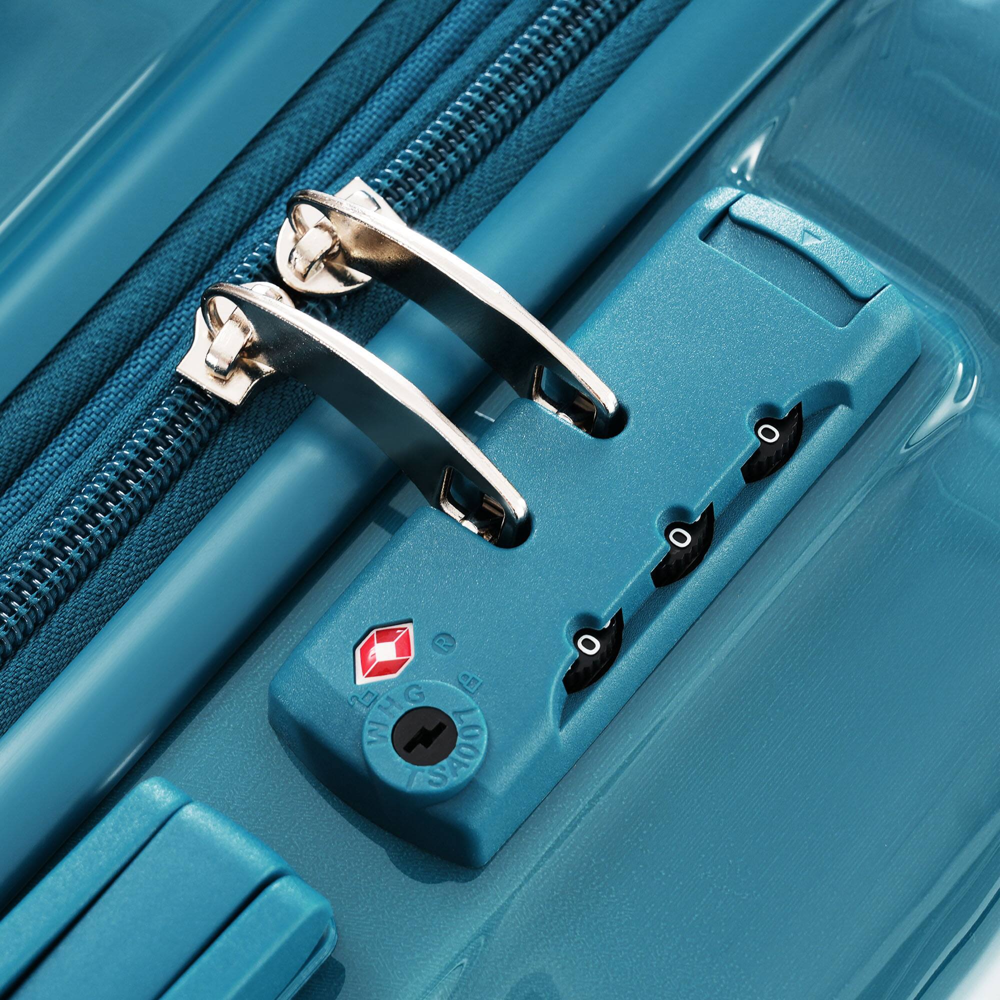 The text on the image reads:

"R G C
AHGO H WH W
400

SWISS
GEAR
LOVE
TSA"