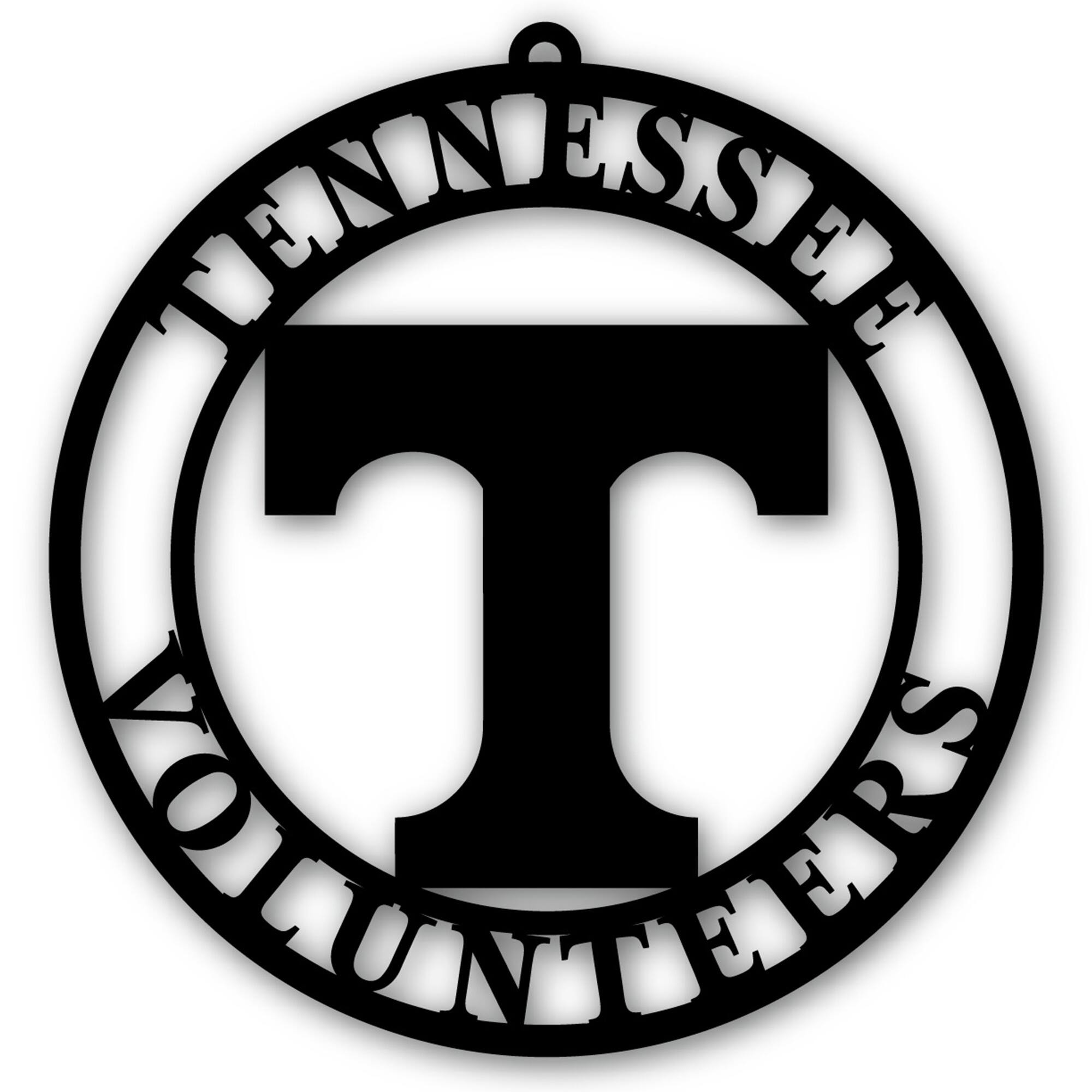 Black Tennessee Volunteers 16'' Team Logo Cutout