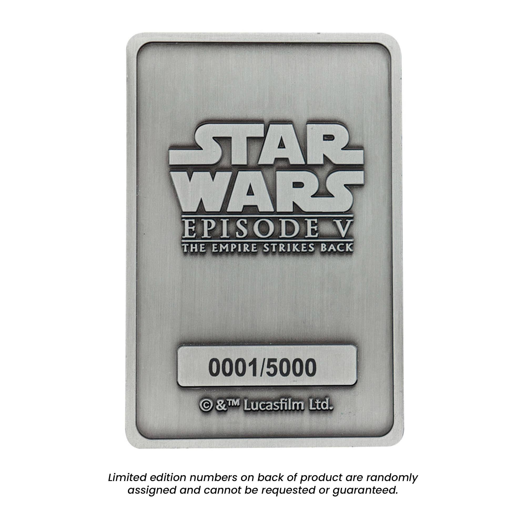 STAR WARS EPISODE V THE EMPIRE STRIKES BACK 0001/5000 &TM Lucasfilm Ltd. Limited edition numbers on back of product are randomly assigned and cannot be requested or guaranteed.