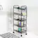 Alt View 16. Honey-Can-Do - 5-Tier Rolling Storage Cart on Wheels - Black.