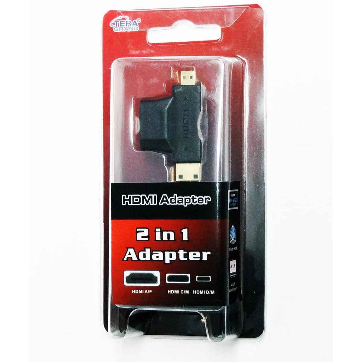 TERA GRAND  
HDMI Adapter  
2 in 1 Adapter  
HDMI A/F  
HDMI C/M HDMI D/M