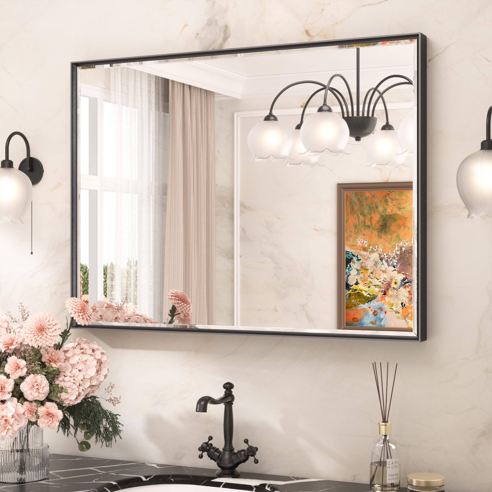 Matte Black 30"L x 40"W