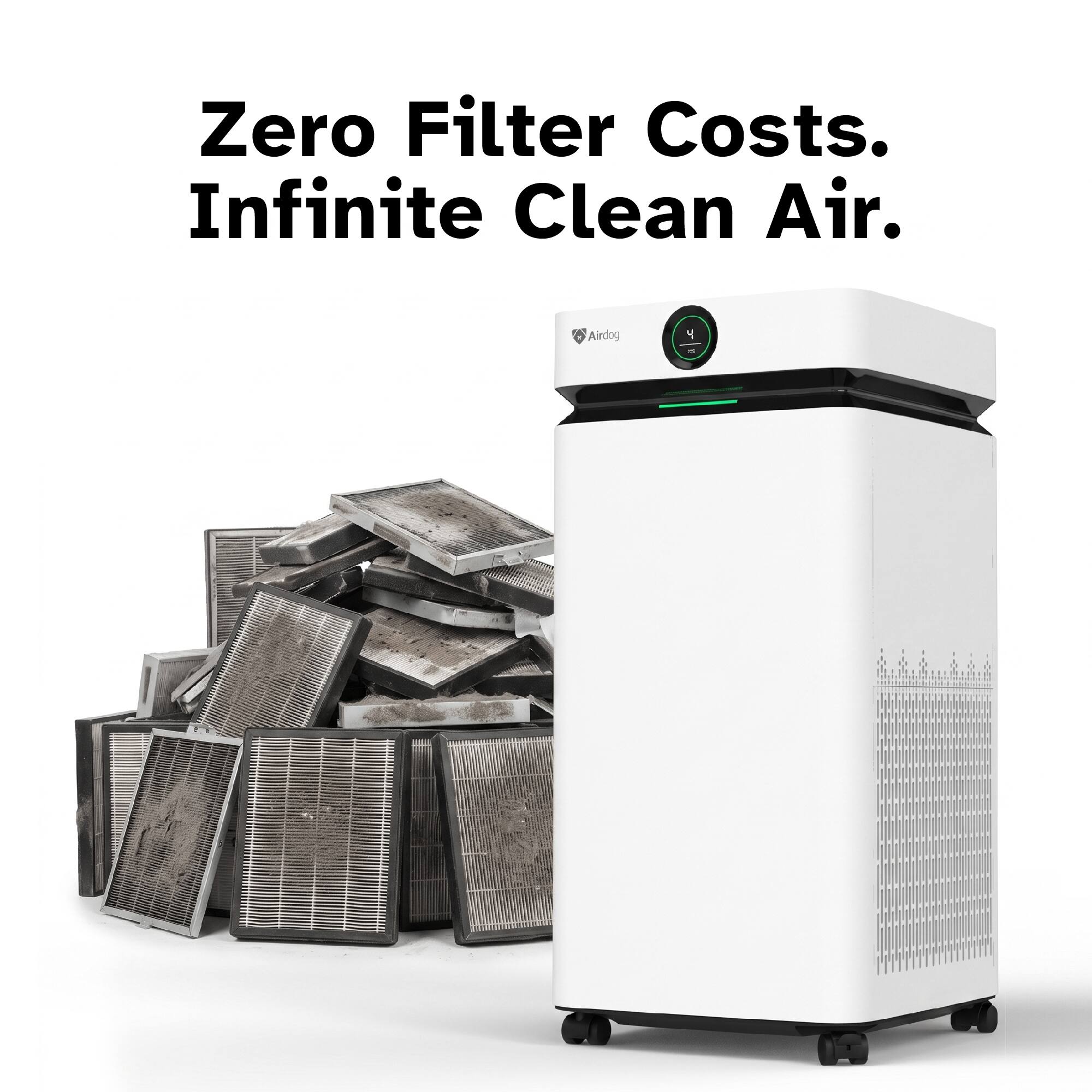 Zero Filter Costs. Infinite Clean Air.