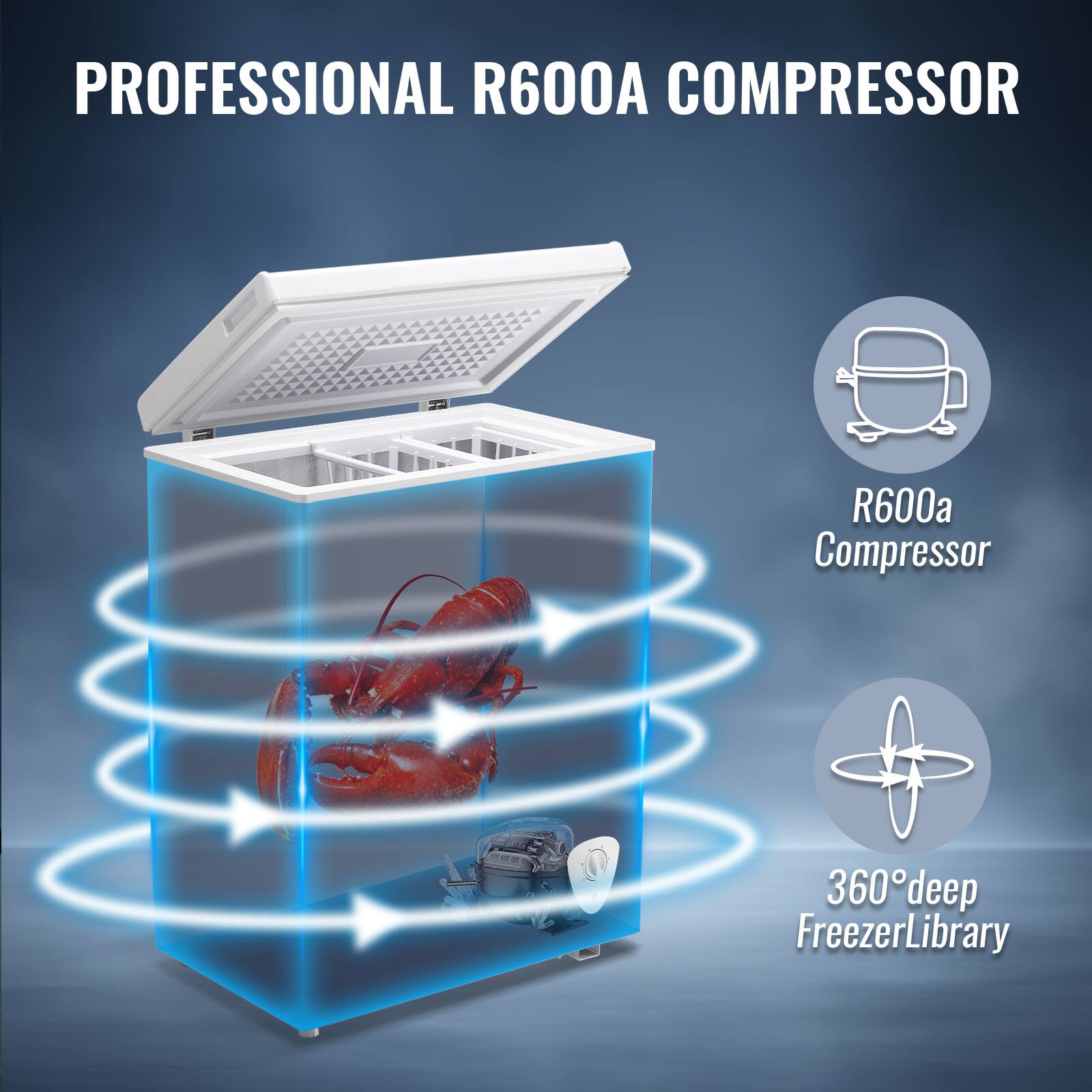 PROFESSIONAL R600A COMPRESSOR

R600a Compressor

360° deep FreezerLibrary