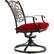 Alt View 15. Hanover - Traditions 7-Piece Dining Set with a 60 In. Round Cast-top Table and Six Swivel Rockers - Alumicast/Red.