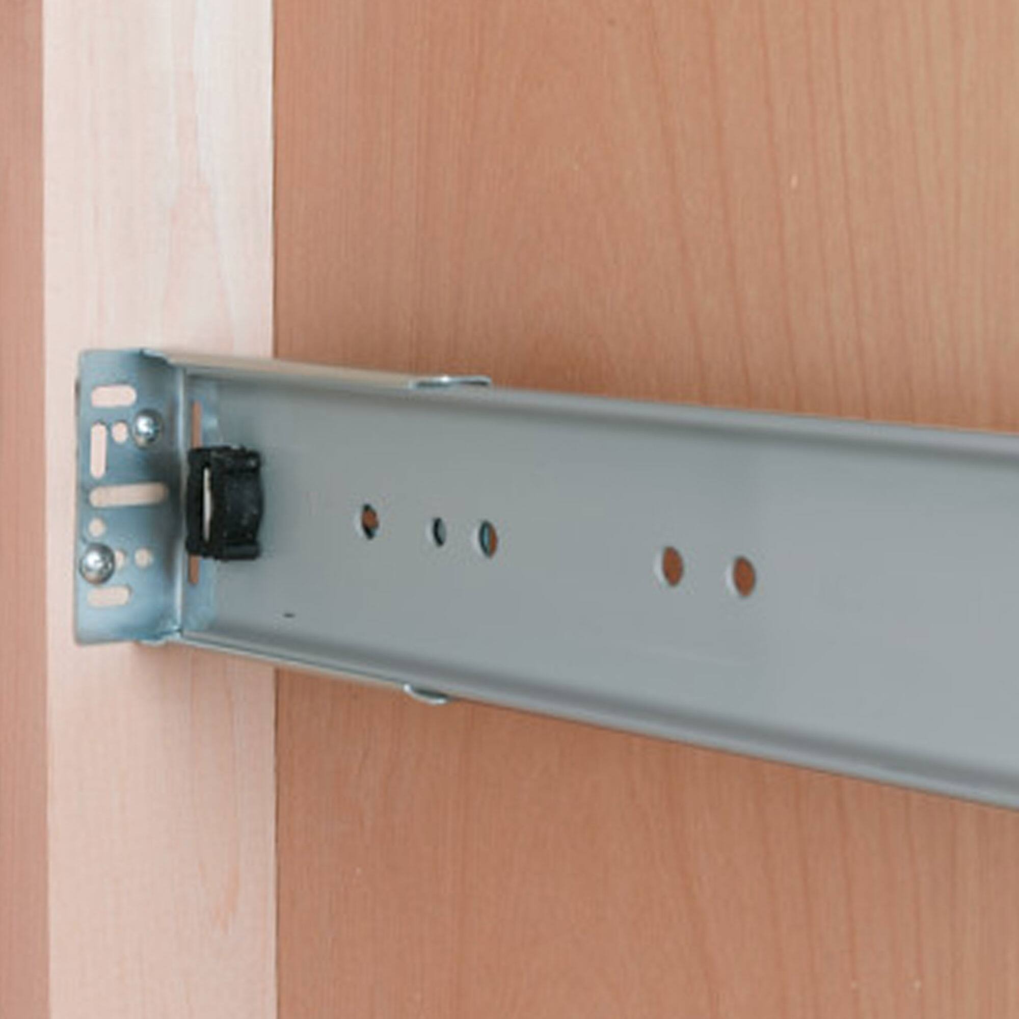 Alt View 5. Rev-A-Shelf - Rev-A-Shelf Single Pullout Top Mount Trash Can 35 qt., White, 4WCTM-12DM1-162 - Light Brown.