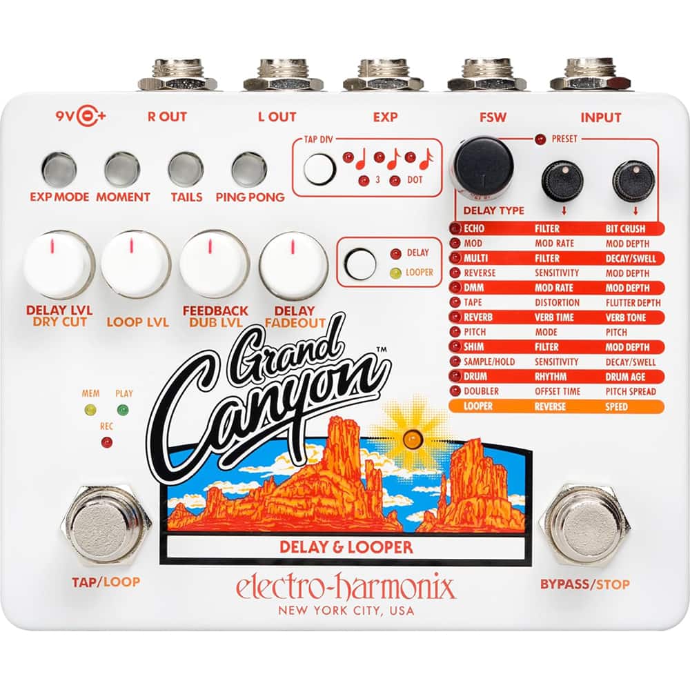 Harmonix - Grand Canyon Delay and Looper Pedal GRAND CANYON - White