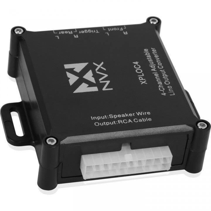 L Front L Rear Trigger R  
Adjustable Converter  
XAN XPLOC4  
4-Channel Output  
Line Input: Speaker Wire  
Output: RCA Cable
