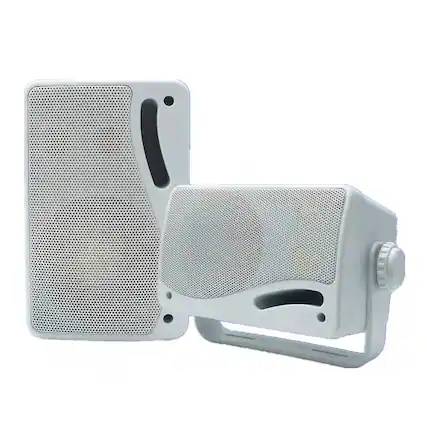 Front. Luckbyte - 2PCS 3.5"Passive Outdoor Speakers Waterproof Wall Mountable 3 Way Loudspeakers for Patio Pool Boat.