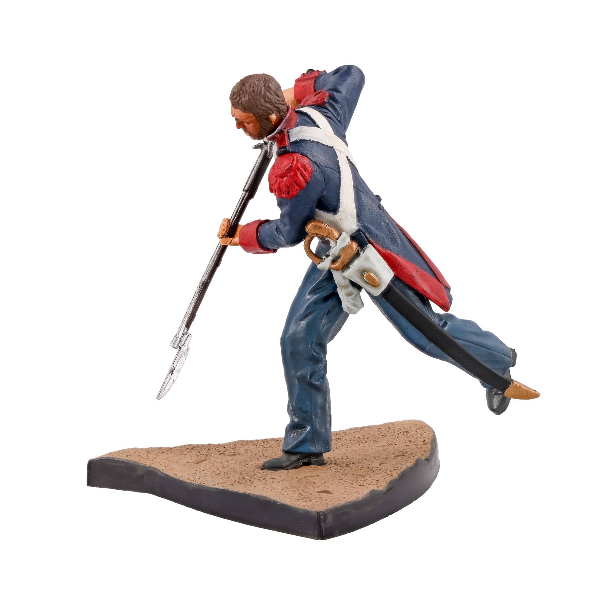 Alt View 10. Dragon Models - 1:24 Scale Historical Figures The Alamo Figure D Mexican Fusilier - Blue.