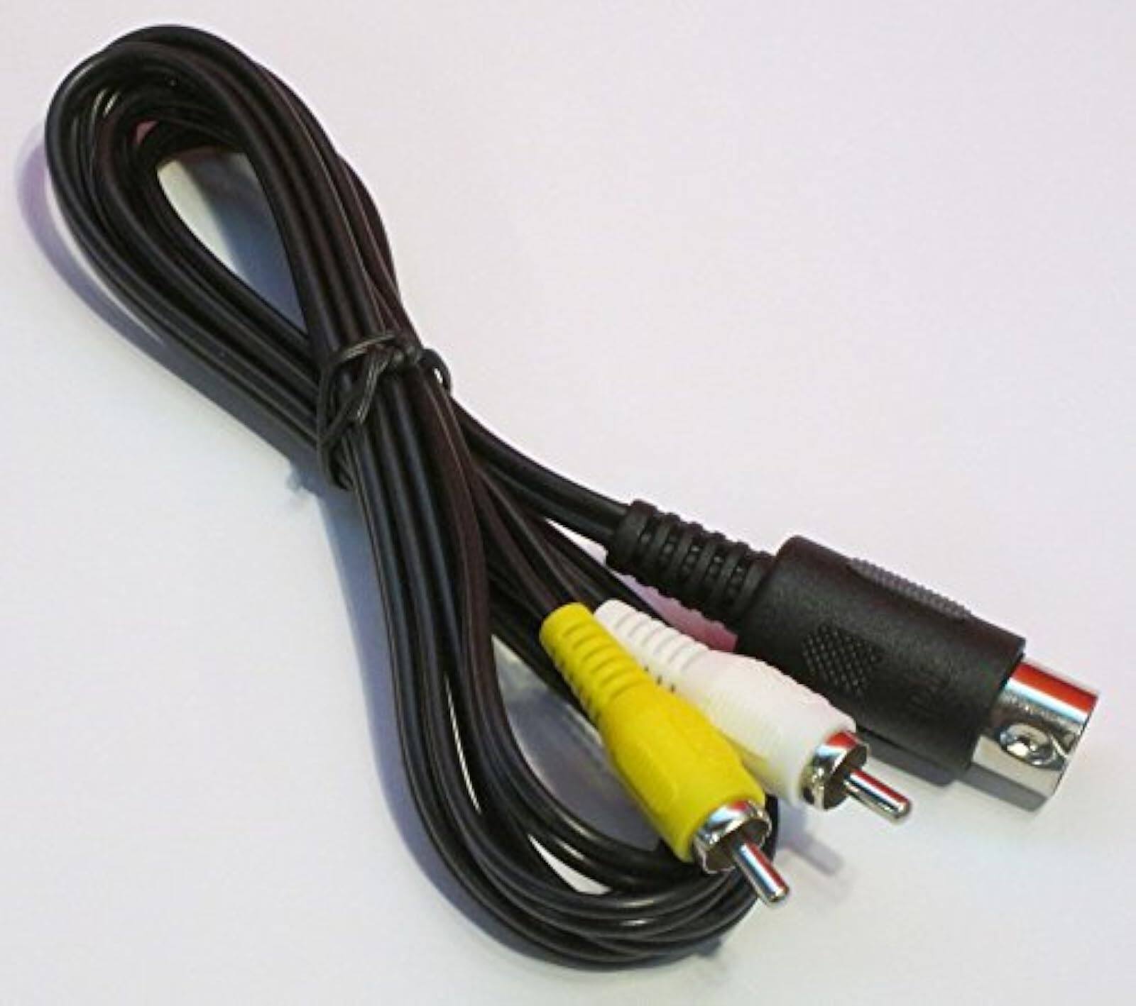 Composite AV Cable For Sega Genesis By Mars Devices - Black