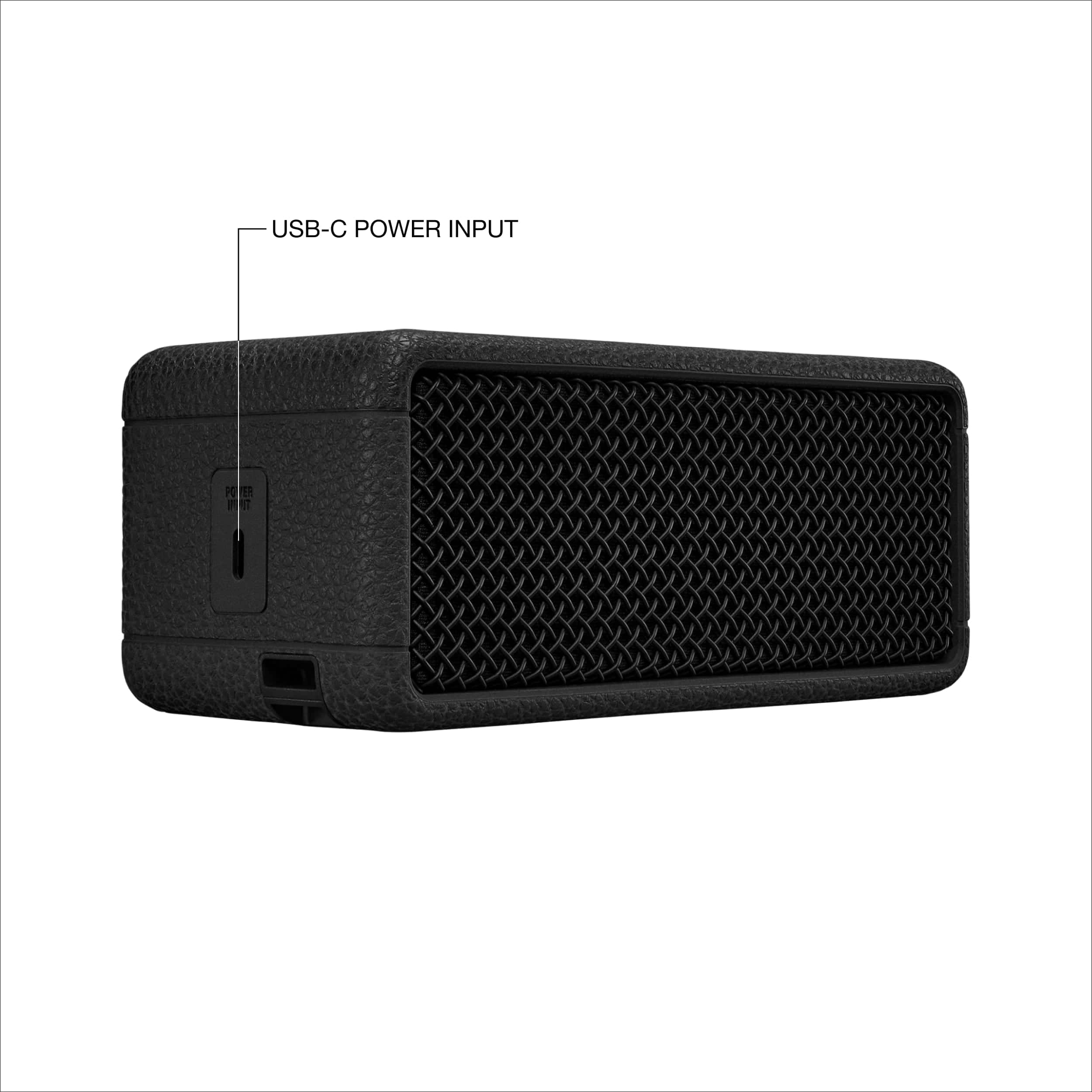 The text on the image reads "USB-C POWER INPUT."