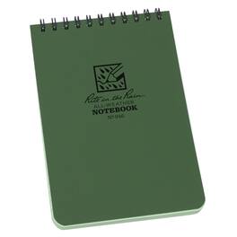 Rite in the Rain - 4 in. W X 6 in. L Wire-O Green All-Weather Notebook
