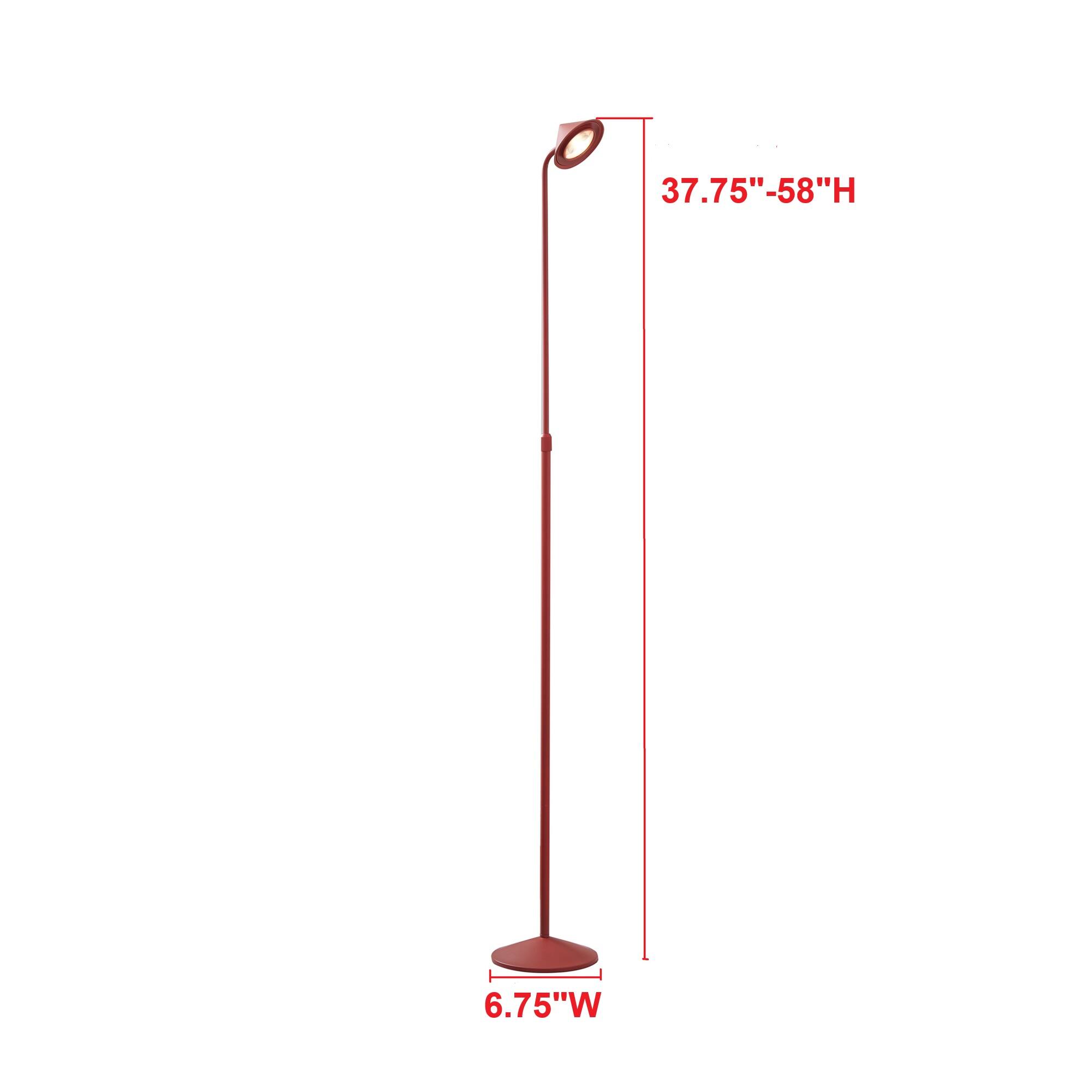 37.75"-58"H  
6.75"W
