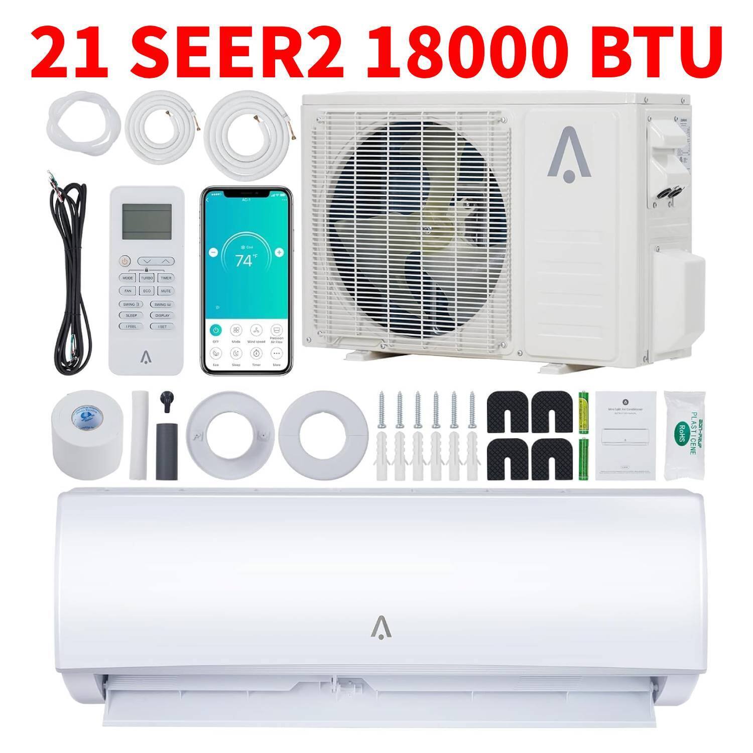 21 SEER2 18000 BTU