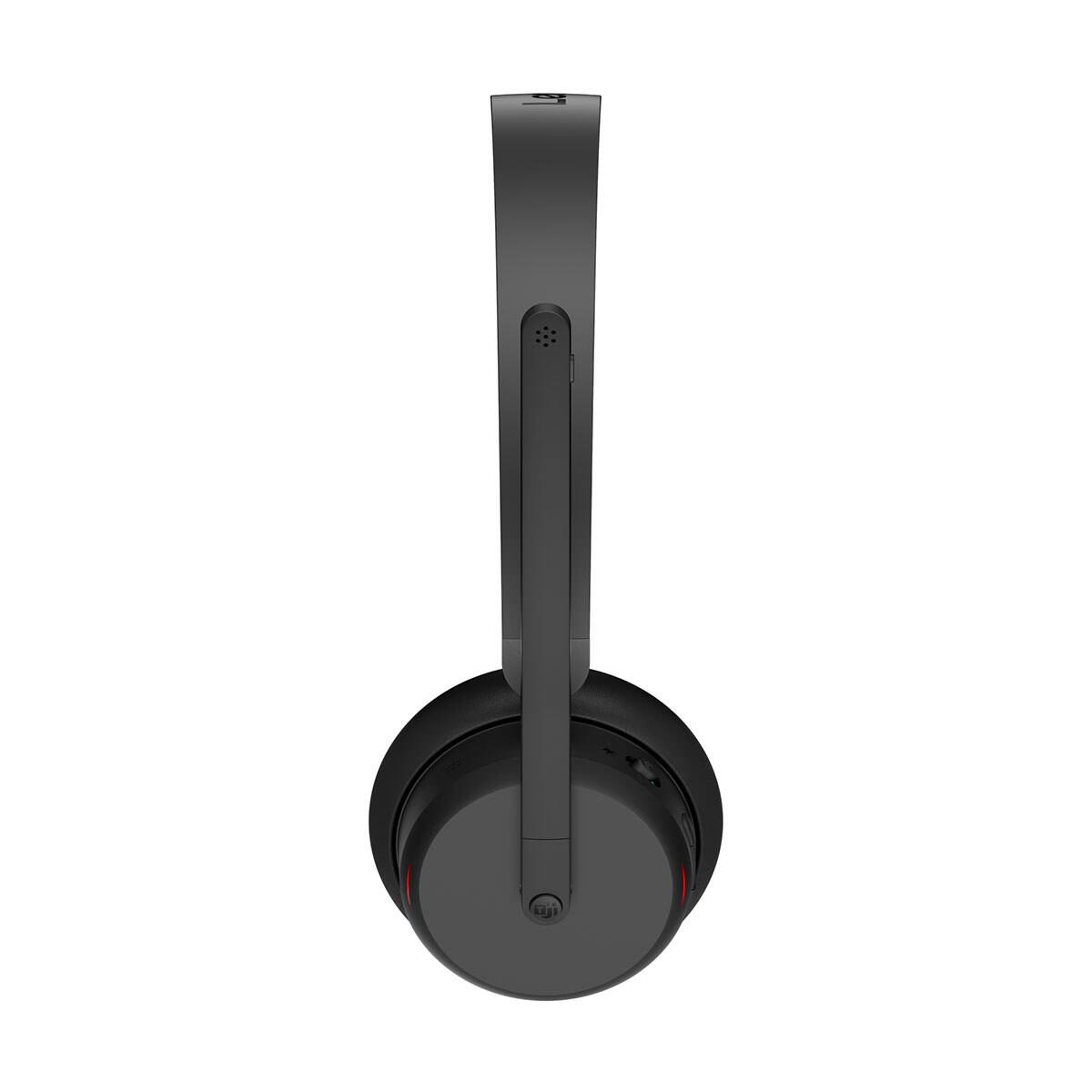 Alt View 9. Lenovo - Lenovo 6550 Wireless Active Noise Canceling On-Ear Headset with USB-A Adapter, Microsoft Teams Certified.