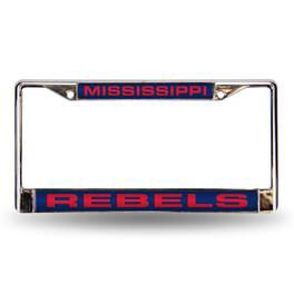 Rico Industries - Mississippi Ole Miss Rebels Chrome Metal License Plate Frame Holder - Multi
