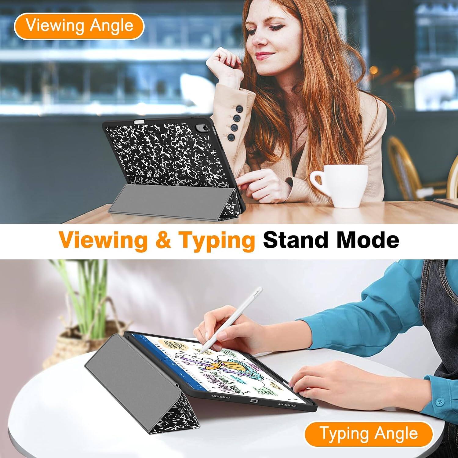 Viewing Angle

Viewing & Typing Stand Mode

Typing Angle
